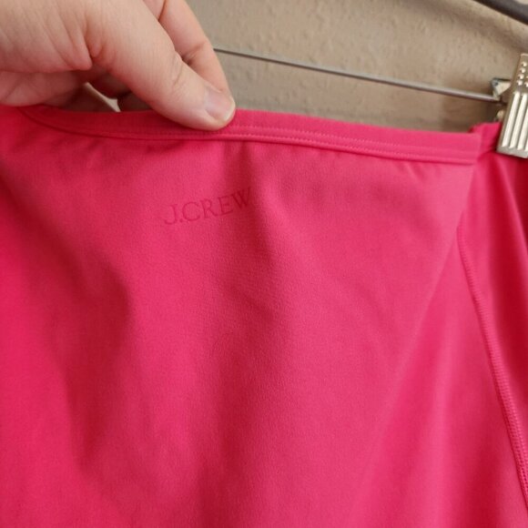 J. Crew Athletic One Shoulder Cloud Stretch Pink Dress NWT Size Medium - Picture 5 of 10